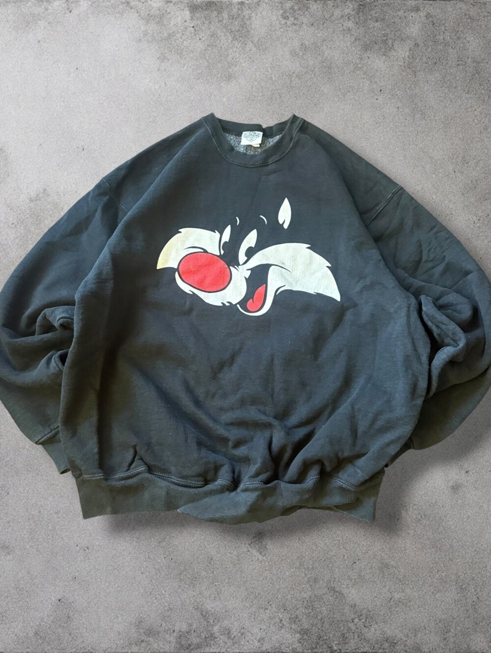 Vintage 90s Sylvester Looney Tunes Cartoon Graphic Sweatshirt Crewneck Mens XL